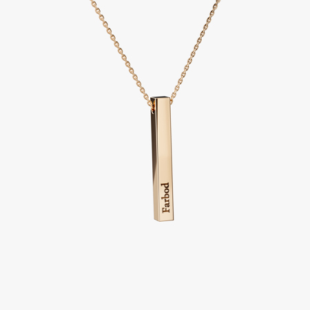 18K Code 9709 Gold Pendant